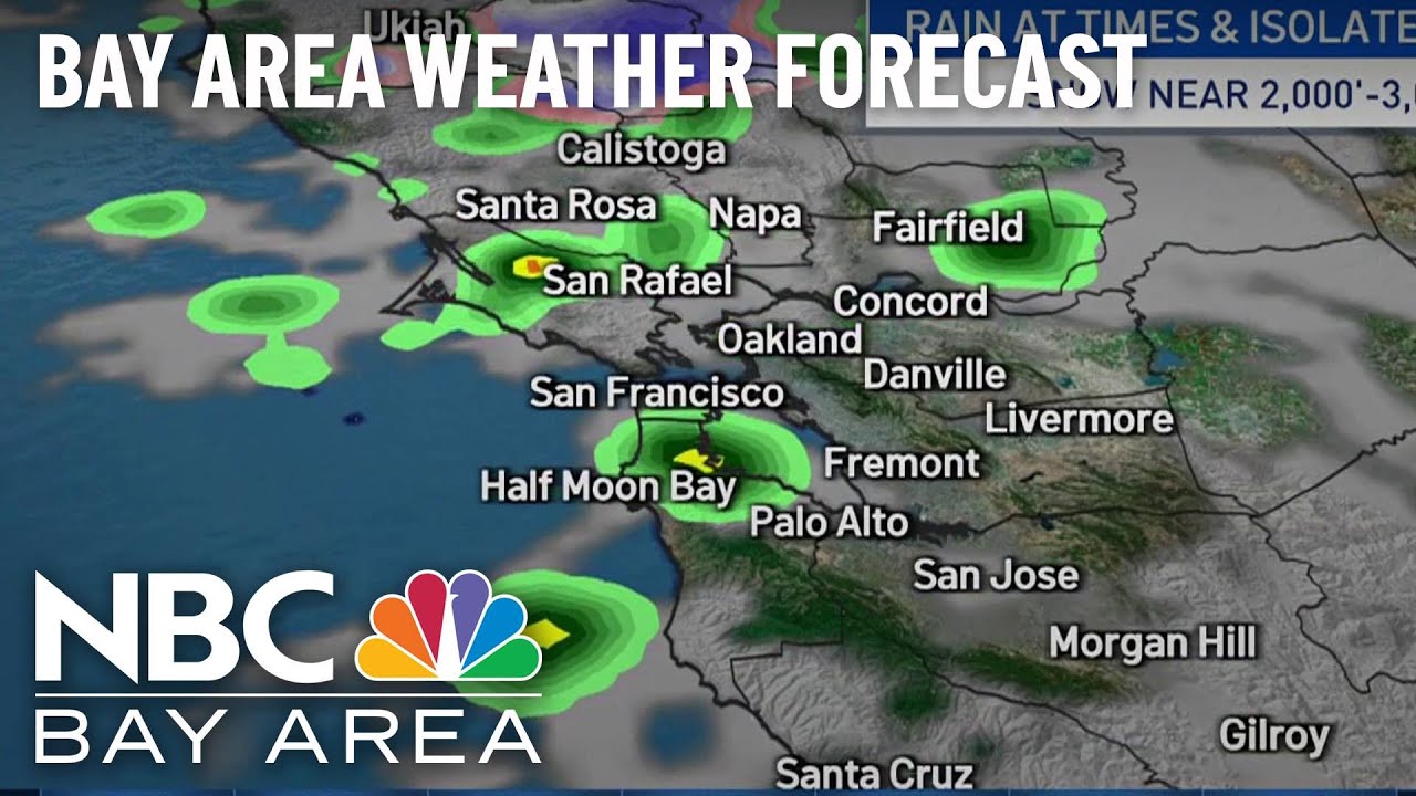 Bay Area Forecast: On and Off Showers for Sunday - YouTube