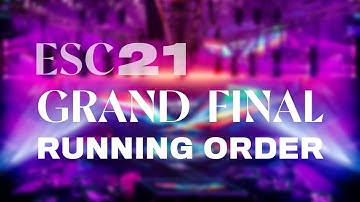 EUROVISION 2021 // GRAND FINAL RUNNING ORDER