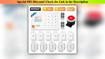 KERUI Home Security Alarm System W181 Wireless WiFi GSM Tuya APP Control Android ios Burgl