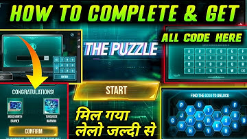How to complete the puzzle event freefire | how to unlock door | password kya he | ff new new event