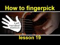 Left handed guitar lesson 19.  GCH Guitar Academy fingerstyle, fingerpicking course