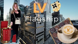 Louis Vuitton NYC Flagship Vlog w Prices! Trunks, Exotic Rare Bags, Fine Jewelry & the LV Café!