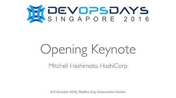 Opening Keynote - DevOpsDays Singapore 2016