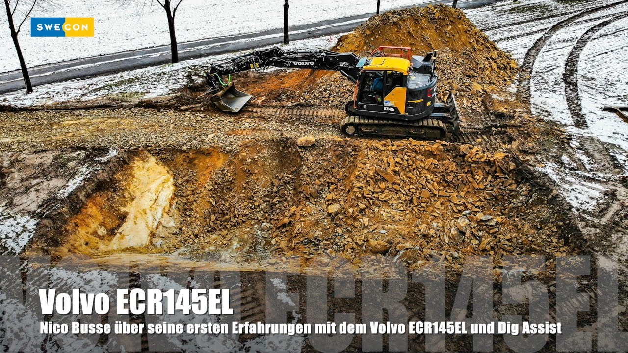 Volvo ECR145EL mit Dig Assist... Fahrereindrücke vom ersten Einsatz mit ...