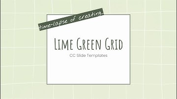 Lime Green Grid ‣ CC Slide Templates