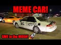 FAMOUS TIKTOK CREATOR Brings MEME CAR To Car Meet! (GME TO THE MOON!)