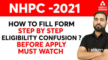 NHPC Form Fill up | NHPC Recruitment 2021 | NHPC Form Fill Up 2021 | NHPC Form Kaise Bhare?