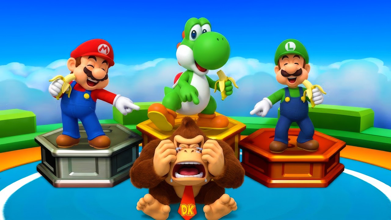 マリオパーティスターラッシュ】ミニゲーム対決！ヨッシー VS マリオ