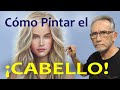 😲Cómo hacer fácil el cabello con óleo o acrílico 👩‍🦰 👩‍🦱 👌Explicación y fundamentos