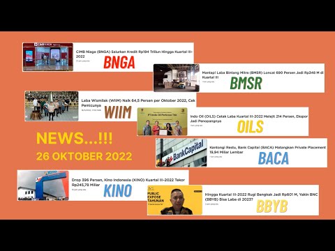 BERITA TERKINI TERKAIT SAHAM WIIM BNGA OILS BACA BMSR BBYB KINO #wiim #bnga #oils #baca #kino #bbyb