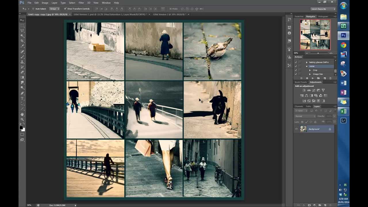 grids for instagram in photoshop