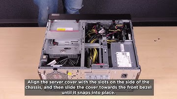 ThinkSystem ST50 V3 installing a server cover