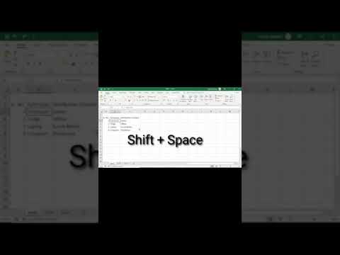 Shortcut Key to Add Row in Excel