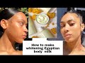 How to make make Egyptian whitening body lotion with kamana milk #whiteninglotion #howto #promixing