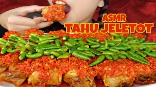 ASMR TAHU JELETOT MERCON TABUR CABE RAWIT YANG BANYAK 🔥 I PEDESNYA BIKIN NAFSU MAKAN