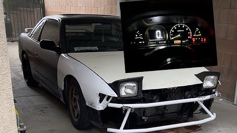 Digital speedometer on 240sx s13 and remove cluster gauge