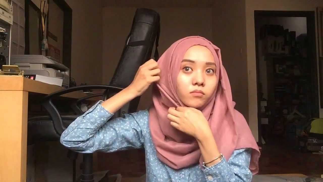 Cotton Voile Hijab Tutorial By Fathie YouTube