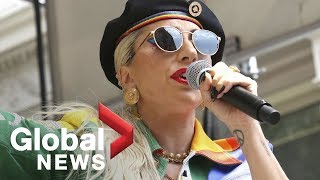 Lady Gaga tells crowd at Stonewall Pride 'I would take a bullet for you'