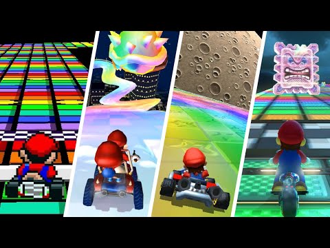 Видео: Марио Kart обиколка до Токио утре, Rainbow Road и Розалина пристигащи