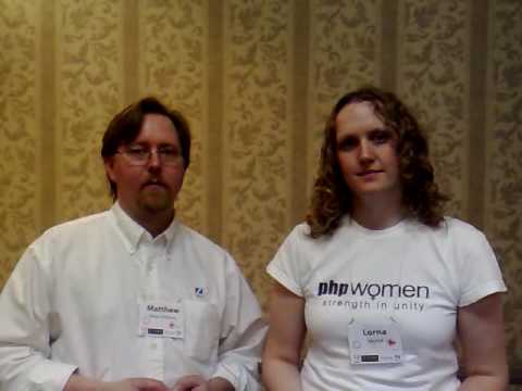 Lorna Jane Mitchell & Matthew Weier O'Phinney at p...