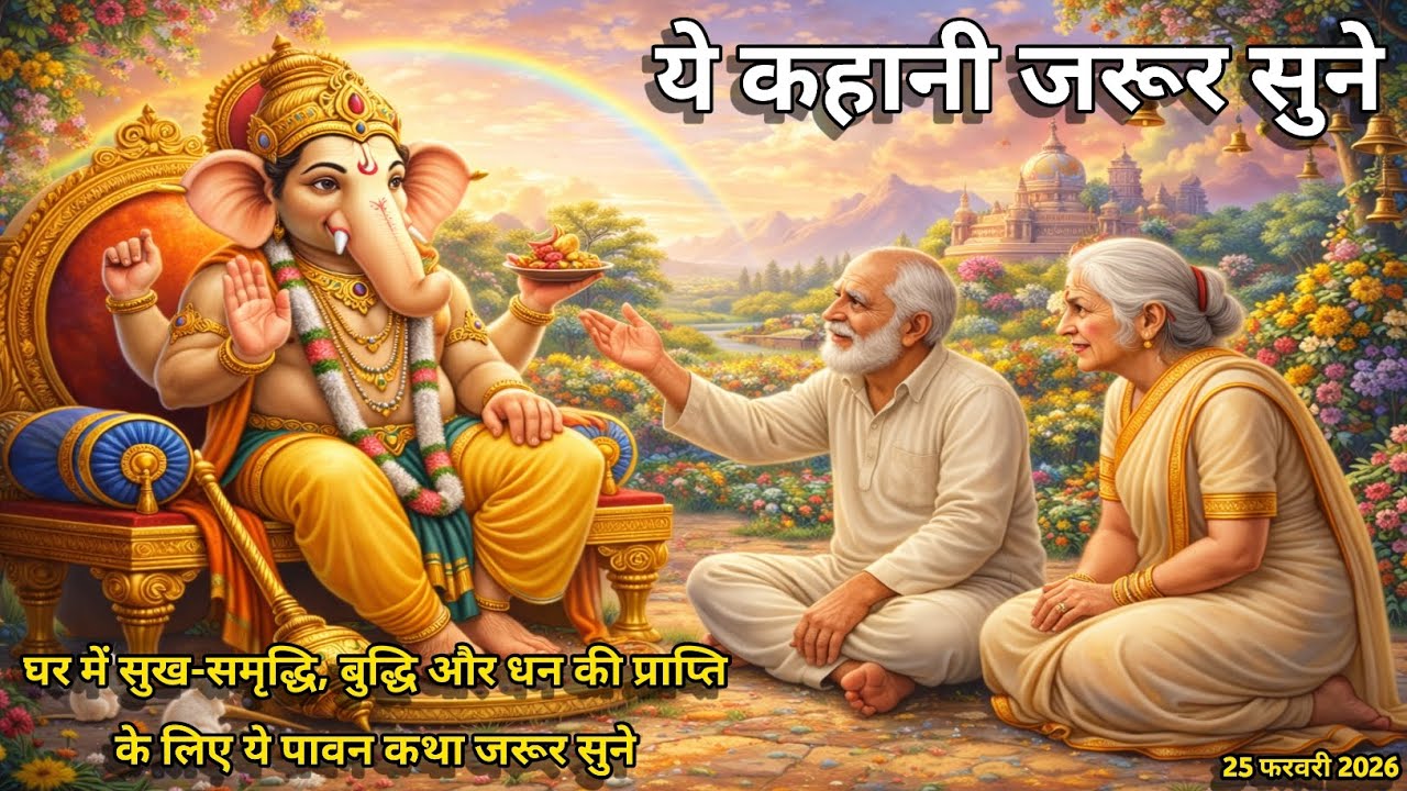 बुधवार को भगवान गणेश की ये कथा सुन लो, जीवन के सारे दु:ख स्वयं मिट जाएगे ! | Ganesh Vrat Kath 