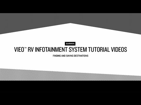 Tutorial-Videos für das Vieo RV-Infotainment-System – Suchen und Speichern von Zielen