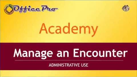 OfficePro - Encounter Management