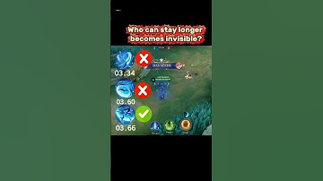 Who can stay longer becomes invisible? Aamon Tutorial Mobile Legends #mlbb #aamon #tutorial