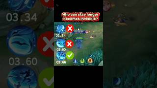 Who can stay longer becomes invisible? Aamon Tutorial Mobile Legends #mlbb #aamon #tutorial