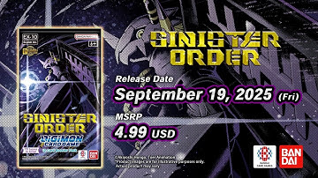 DIGIMON CARD GAME Extra Booster SINISTER ORDER [EX-10] Promotion Video