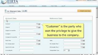 Air Shipment Input (1) - Eirta Logistics Web System Video Tutorial