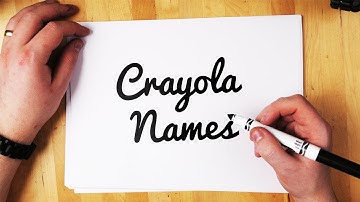 26 Names | 1 CRAYOLA Marker Hand Lettering