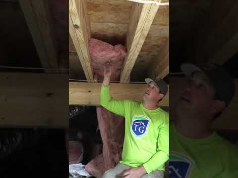 Installing Fiberglass Batts in a crawl space