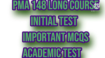 PMA 148 Long course initial test preparation || initial test of Pakistan army