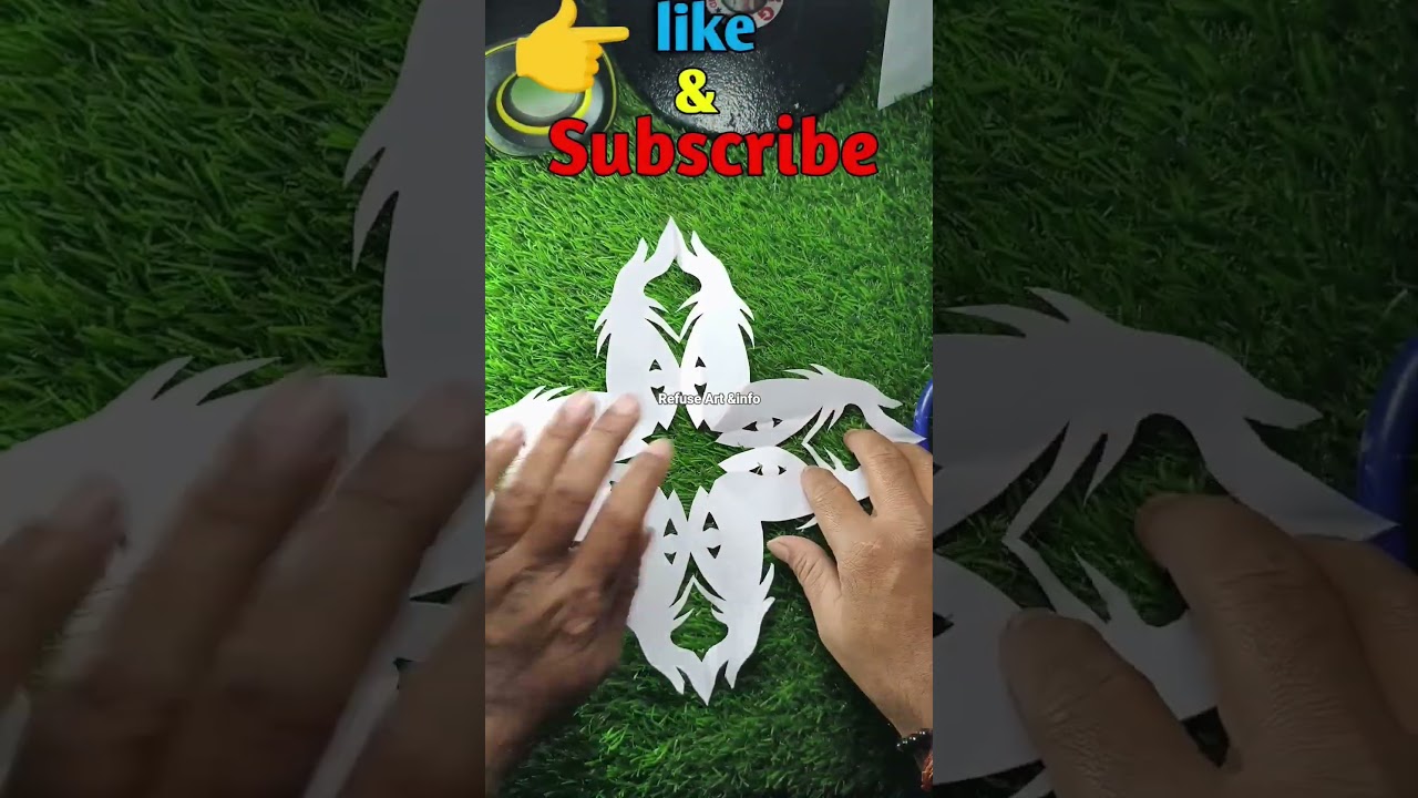 Paper Art पेपर कटिंग design😱💯💯💯
