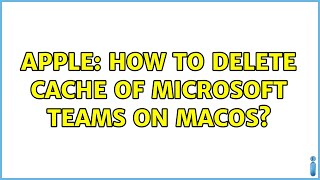 Apple How To Delete Cache Of Microsoft Teams On Macos 2 Solutions Youtube Apple How To Delete Cache Of Microsoft Teams On Macos 2 Solutions Youtube