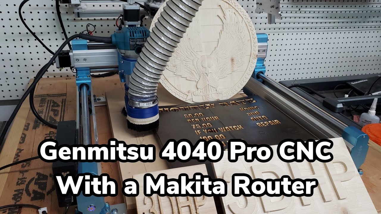 First few jobs on my Genmitsu 4040 Pro CNC  Sainsmart  Makita