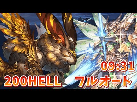 【光有利古戦場】200hellフルオート 09:31/[GBF]NM200 Full Auto 09:31sec　※ルシオ4アビ未取得