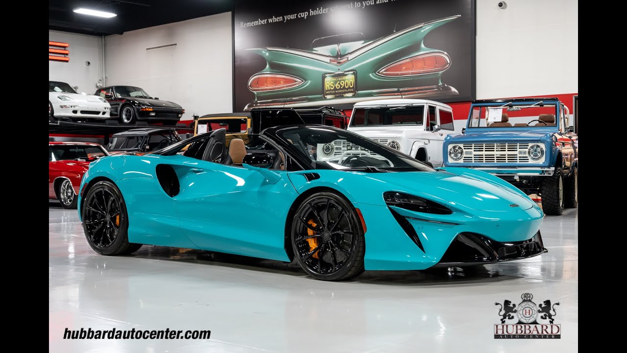 2025 McLaren Artura TechLux Spider - Tokyo Cyan - Sports Exhaust