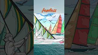 Sailing #coloring #art #sailing #sport #sail #boat #sailor #hobby #shorts #waves