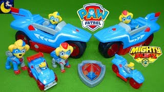 Paw Patrol Mighty Twins Toys Vehicles True Metal Paw Patroller Mighty Pups Super Paws Lookout Tower!