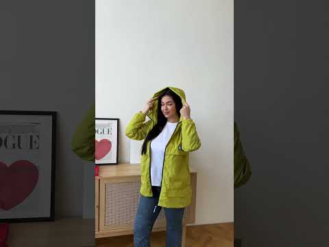 Жіноча вітровка батал демісезонна на блискавці великі розміри 48-64, видео 5