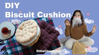 How to make biscuit cushion /easy make/ good gift /home decor