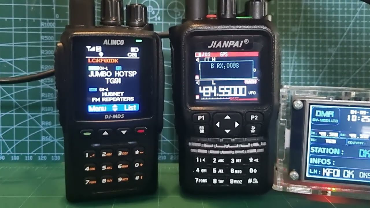 ALINCO DJ-MD5 with JIANPAI 8800 - YouTube