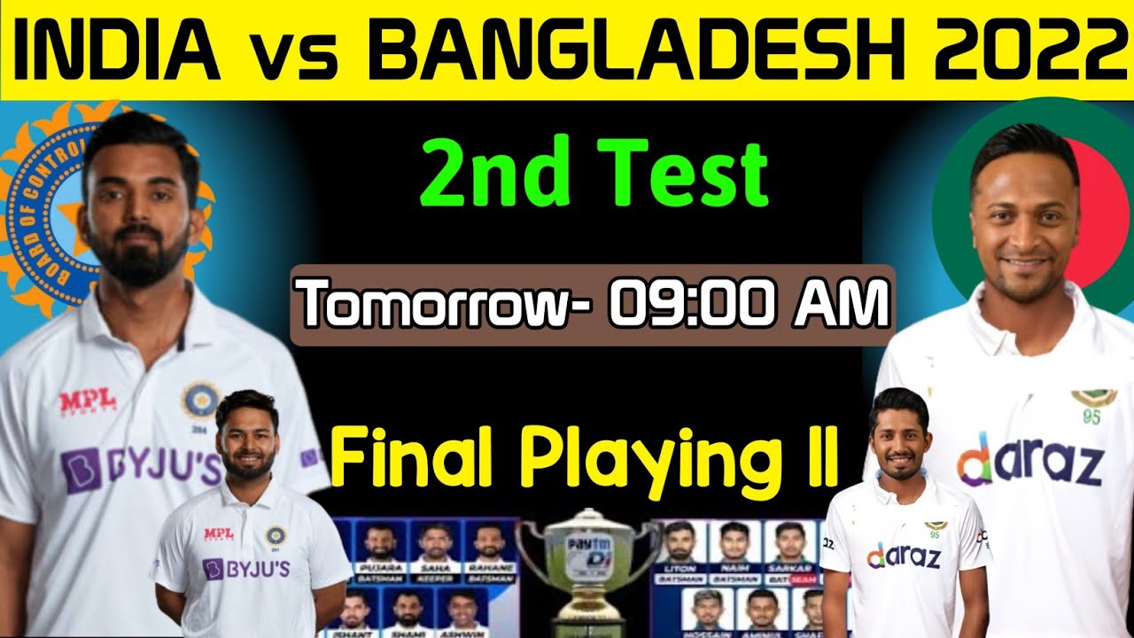 India vs Bangladesh 2nd Test 2022 Ind vs Ban Playing 11 2nd Test