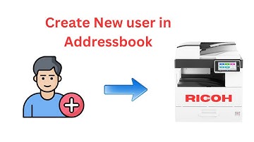 Ricoh how to add email address to the scanner.