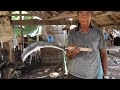 OLD MASTER USES 90% OF TRADITIONAL TOOLS AND TECHNIQUE TO MAKE A BLADE