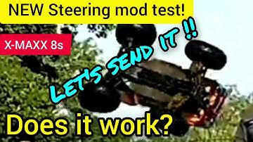 Traxxas Xmaxx 8s. Testing steering servo saver packing fix mod. Does it work???