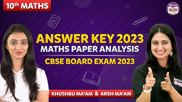 Class 10 MATHS Answer Key 2023 | MATHS Paper Analysis 2023 (All Unique Sets) CBSE Board Exam 2023 🎯