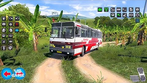 Ikarus Bus Driving Passengers to Banana Plantation - Truck Simulator Gameplay
